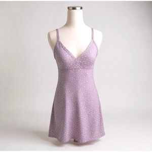 Brandy Melville Ditsy Floral Mini Dress V-Neck Spaghetti Strap Sleeveless